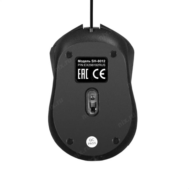ExeGate Optical Mouse <SH-8012> (RTL)  USB 3btn+Roll <EX298192RUS>
