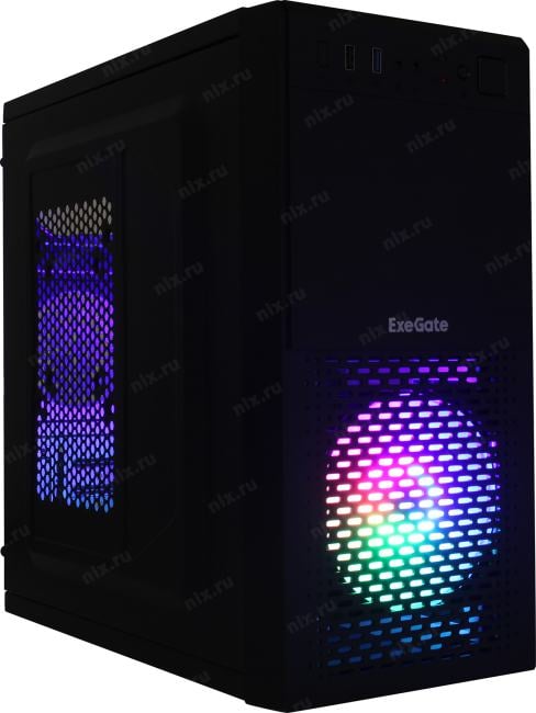 Minitower  Exegate <mEVO-7807> Black MicroATX,  без БП <EX292981RUS>