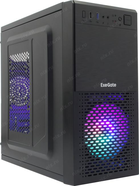 Minitower  Exegate <mEVO-7807> Black MicroATX,  без БП <EX292981RUS>