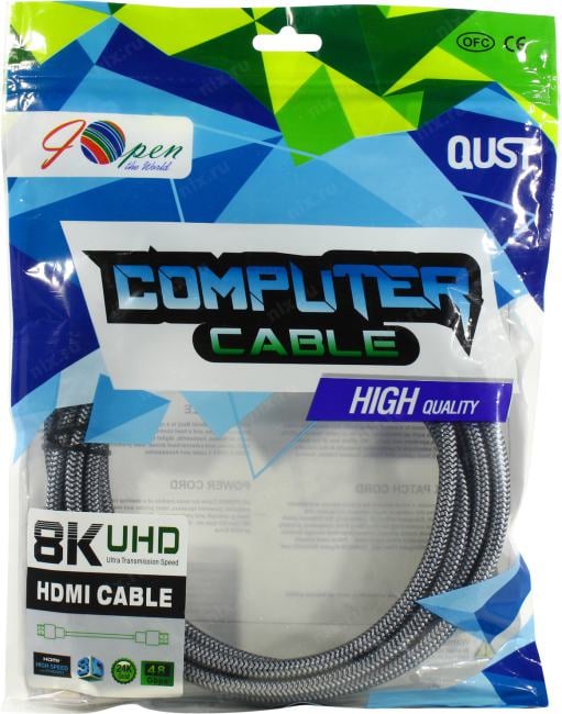 iOpen <ACG859A-3.0> Кабель HDMI to HDMI (19M -19M) 3м  ver2.1 8K UHD