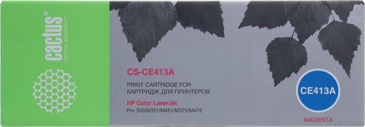 Картридж Cactus CS-CE413A Magenta для HP LJ Pro  300  M351/Pro  400 M451
