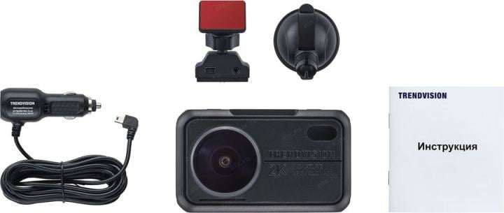 Видеорегистратор TrendVision TDR-721S EVO черный 5Mpix 1440x2560 1440p  170гр. GPS NTK96675
