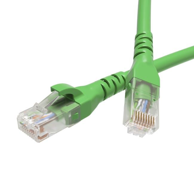 Кабель патч-корд U/UTP 6 кат. 10м DKC RN6UU4500GN LSZH,  зелёный, "RAM telecom"