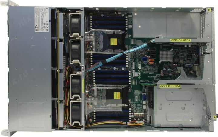 SuperMicro 2U  PIO-6029U-E1CR4-1-FT019 (LGA3647, C621, PCI-E, SVGA, 12xHS SAS/SATA,  4xGbLAN,  24DDR4  1300W HS)