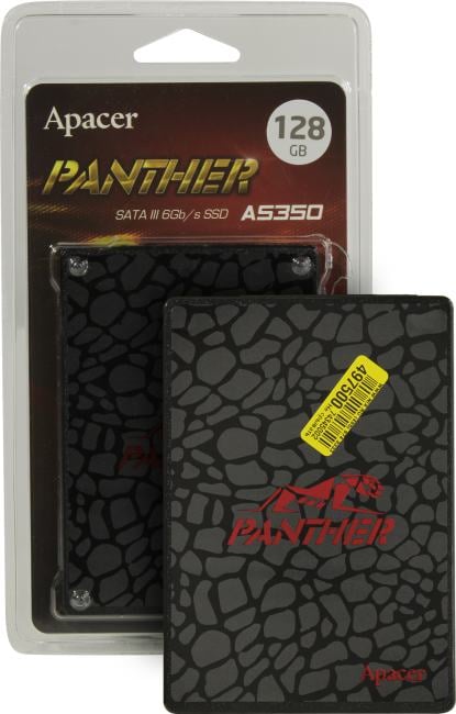 SSD 128 Gb SATA 6Gb/s Apacer AS350 Panther <AP128GAS350-1> 2.5"  3D  TLC