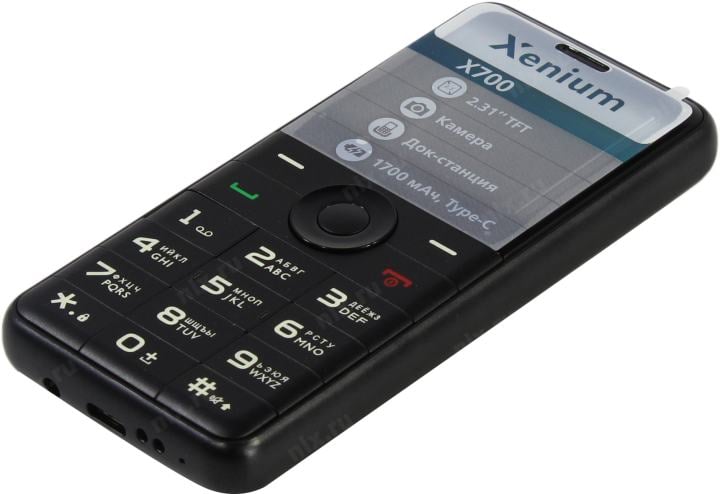 Мобильный телефон XENIUM X700, 2.31", 2Sim, GSM, MP3, FM, microSD