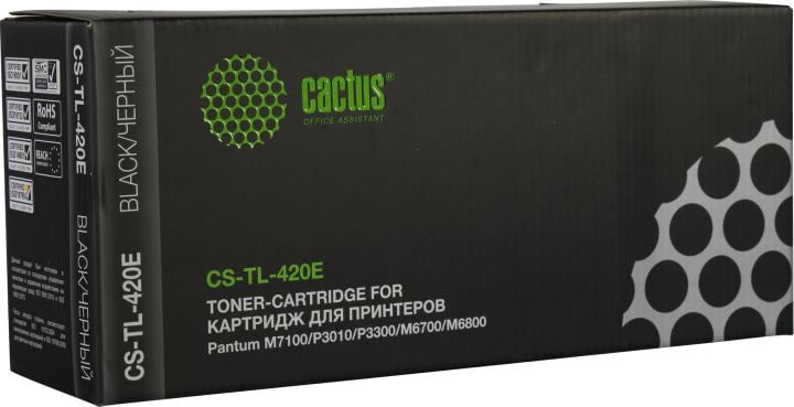 Картридж лазерный Cactus CS-TL-420E TL-420E черный (1500 стр.) для Pantum M7100/P3010/P3300/M6700/M6800