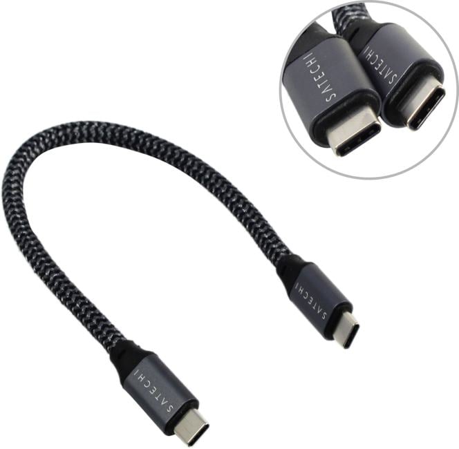 Кабель Satechi ST-U4C25M, USB Type-C, 0.25 м, до 100W