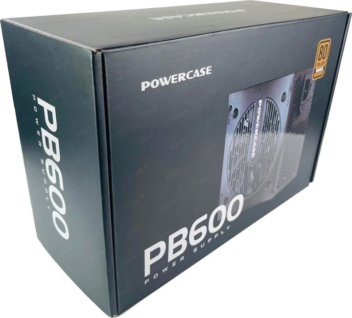 Блок питания Powercase PB600 (80 Plus Bronze, ATX 2.31, 600W, APFC, DC-DC, 120mm Fan)  /  PS-600B-DC