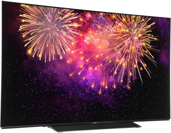 55"    OLED телевизор Hyundai H-LED55OBU7700 (3840x2160, HDMI, LAN, WiFi, BT,  USB, DVB-T2, SmartTV)