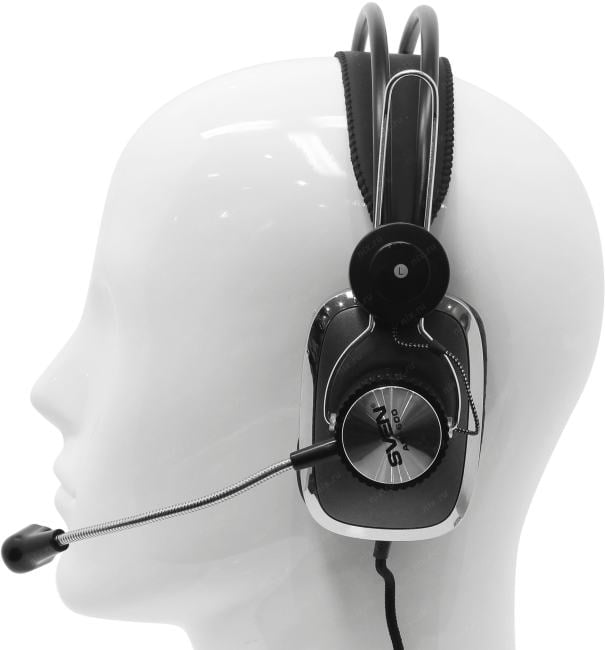 Наушники с микрофоном SVEN AP-600 (шнур  2.2м,  с  регулятором громкости)