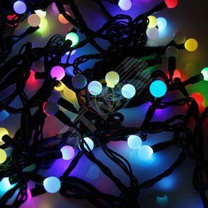 Гирлянда светодиодная "Мультишарики" 10м d17.5мм 100LED RGB 30Вт 220-240В IP65 провод ПВХ черн. Neon-Night 303-509-2