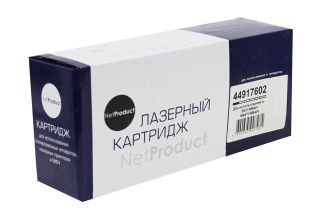 Тонер-картридж NetProduct N-44917602, для OKI B431/MB491/MB461/MB471, 12K