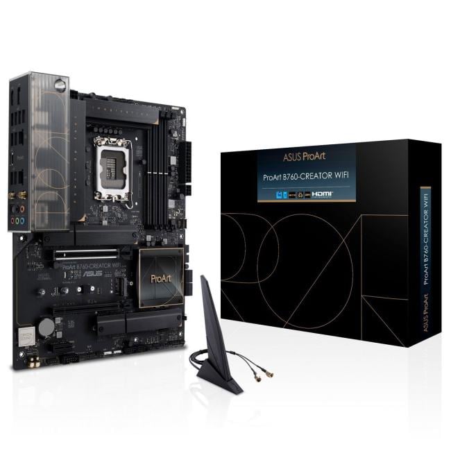 ASUS PROART B760-CREATOR WIFI, LGA1700, B760, 4*DDR5, HDMI+DP, 4xSATA3 + RAID,  3xM2, Audio, Gb