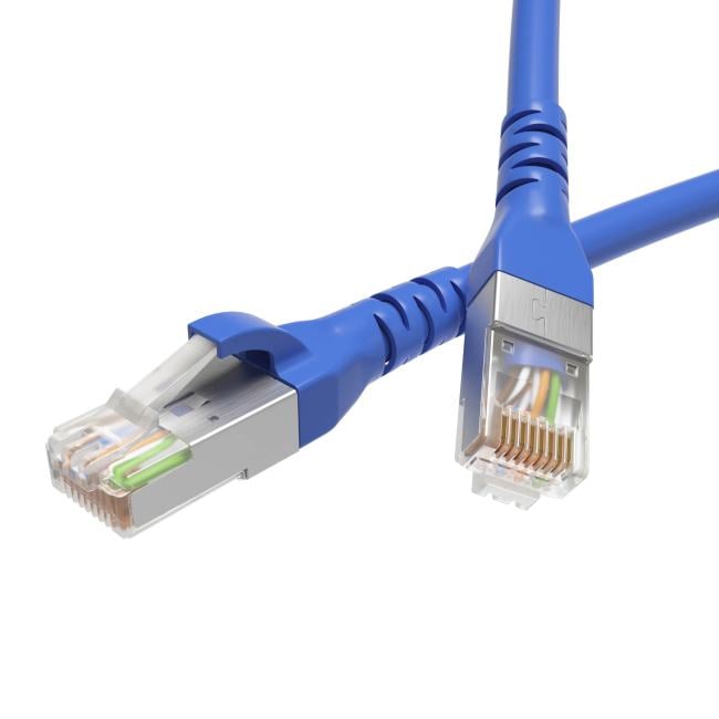 Кабель патч-корд F/UTP 5e кат. 10м. DKC RN5EFU4500BL LSZH,  синий, "RAM telecom"