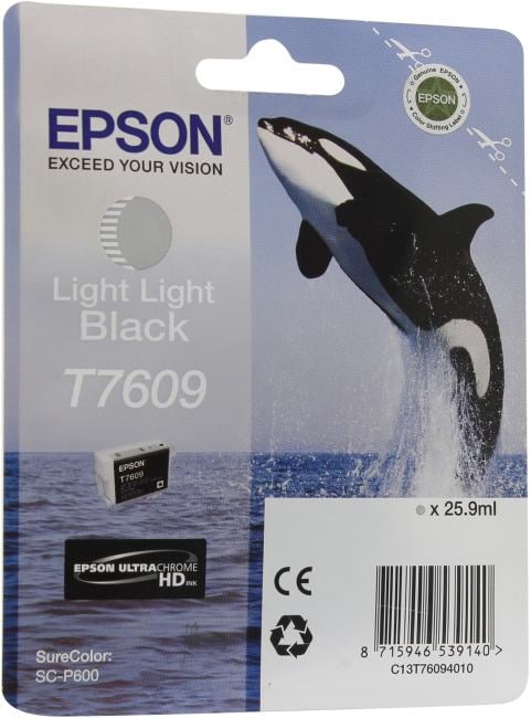 Картридж T7609 <C13T76094010> Light Light Black для  Epson SureColor SC-P600