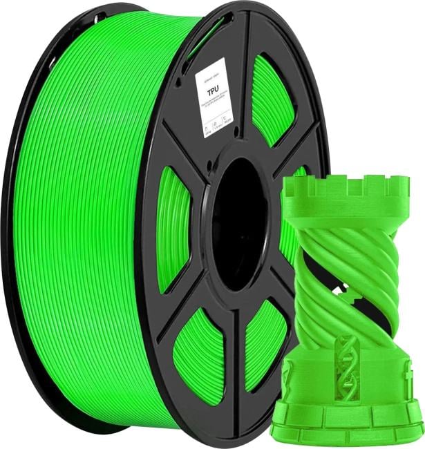 Пластик для принтера 3D Cactus CS-3D-TPU-0.8KG-GREEN TPU  d1.75мм  0.8кг  L336м 1цв.