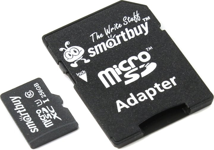 Флеш карта Micro SecureDigital 256Gb Smart buy SB256GbSDCL10-01 Micro SDHC Class 10, UHS-1, SD adapter