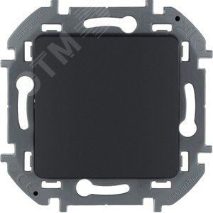Legrand 673653 Переключатель одноклавишный INSPIRIA 10 AX 250  В~ антрацит (673653)