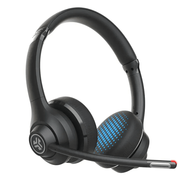 Гарнитура беспроводная JLAB GO Work Wireless Headset, для компьютера/мобильных устройств, накладные, bluetooth, черный ieuhbgoworkrblk4