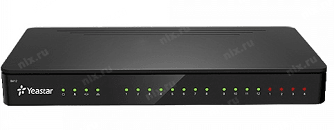 S412 АТС IP Yeastar  20 абонентов и 8 одновременных вызовов, 8 предустановленных ( несъёмных ) FXS портов и 2  FXO  порта