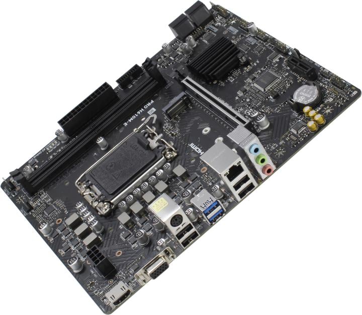 MSI PRO H610M-E (RTL) LGA1700 <H610> PCI-E  Dsub+HDMI  GbLAN  SATAMicroATX 2DDR5
