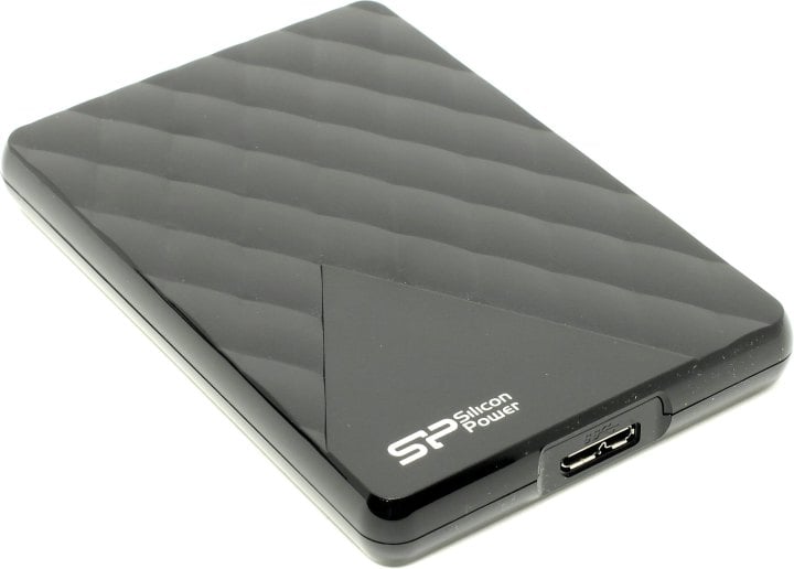 Внешний диск HDD SILICON POWER - Diamond D06, 2 ТБ, 2.5", USB Type A, Питание по USB, чёрный, SP020TBPHDD06S3K