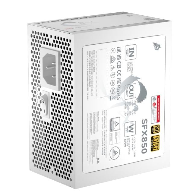 PS-850SFX-WH 1STPLAYER SFX 850W GOLD White / SFX, APFC, 80 PLUS Gold, LLC+DC-DC, full Japan  solid-state  caps,  80mm fan,