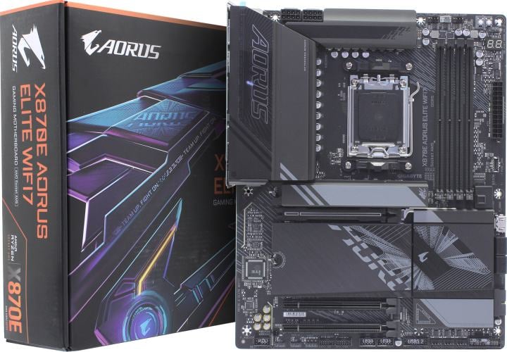 GIGABYTE X870E A ELITE WIFI7 (RTL) AM5 <X870E> 3xPCI-E HDMI 2.5GbLAN+WiFi+BT SATA  ATX  4DDR5