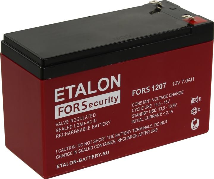 Аккумулятор ETALON FORS 1207, 12В, 7Ач