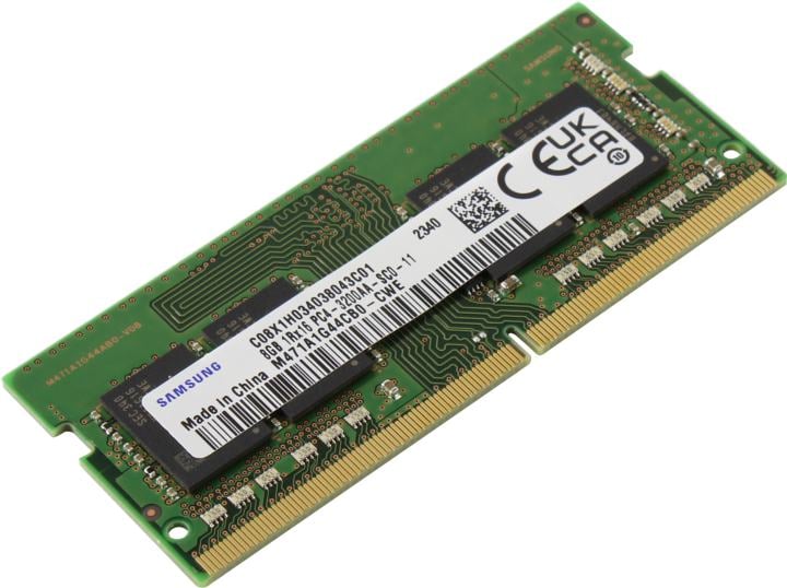 Оперативная память для ноутбука 8Gb (1x8Gb) PC4-25600 3200MHz DDR4 SO-DIMM Unbuffered CL22 Samsung M471A1G44CB0-CWE