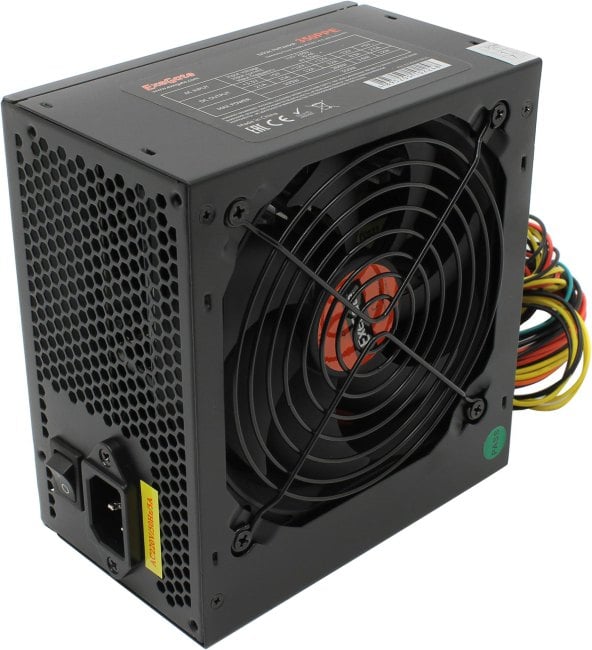 Exegate EX260637RUS Блок питания 350W Exegate 350PPE, ATX, black, APFC, 12cm, 24p+4p, PCI-E, 5*SATA, 3*IDE, FDD