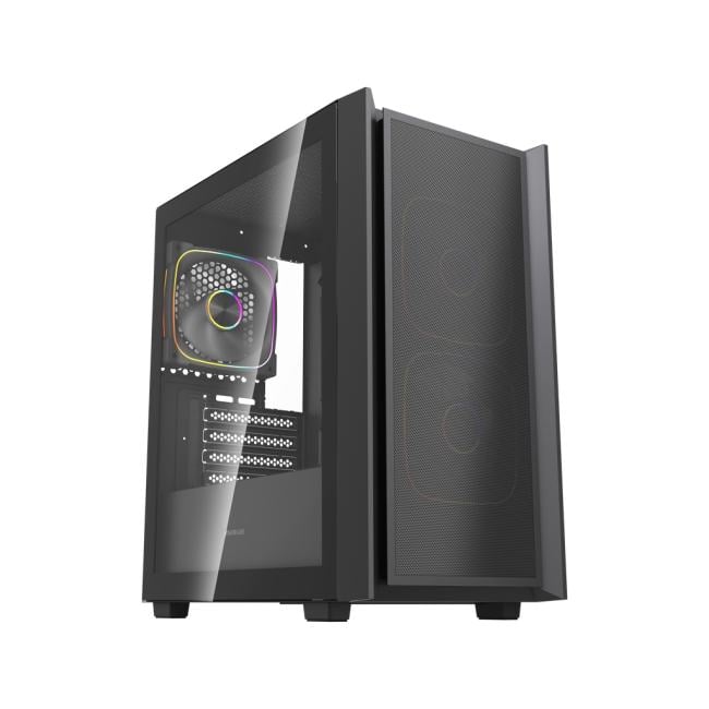 CMMSM03B-A3 Корпус Powercase Mistral SM03 ARGB, Tempered Glass, 3x120mm ARGB PWM  fans, чёрный, mATX