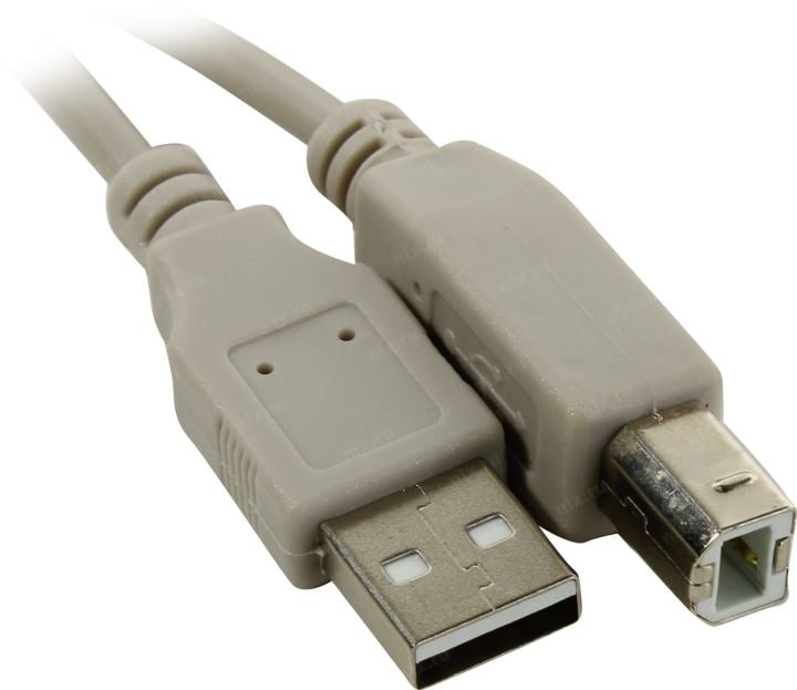 Кабель USB-USB, 1м, серый, 5bites UC5010-010C (UC5010-010C)