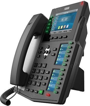 IP-телефон Fanvil - X6U, 20-line, 1xLAN 1 Гб/с, 1xWAN 1 Гб/с, SIP, Web-интерфейс, LCD, Bluetooth, PoE, headphone in, чёрный, X6U