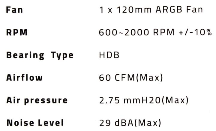 GIGABYTE AORUS EZ CHAIN FAN 120 ICE <GP-ECFAN1201 ICE> (4пин,  120x120x25мм, 29дБ, 600-2000об/мин)