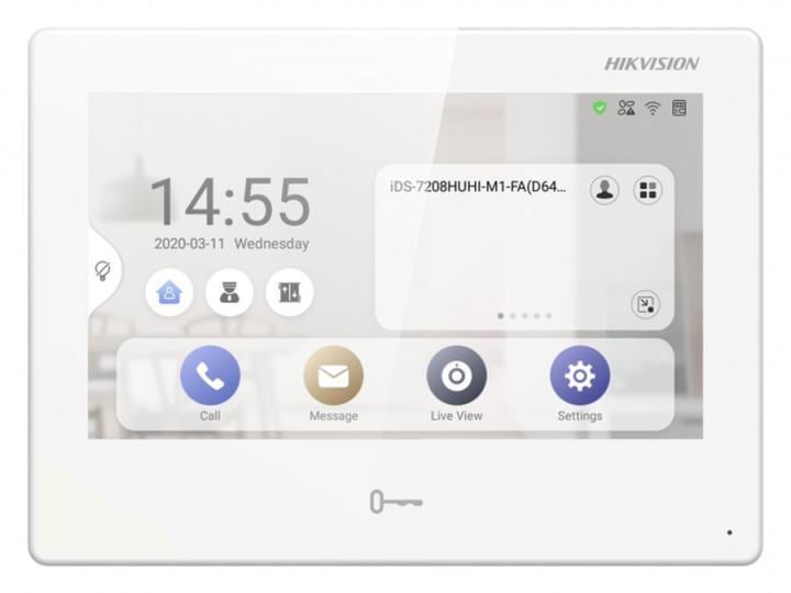 Видеодомофон  Hikvision DS-KH9310-WTE1(B) белый