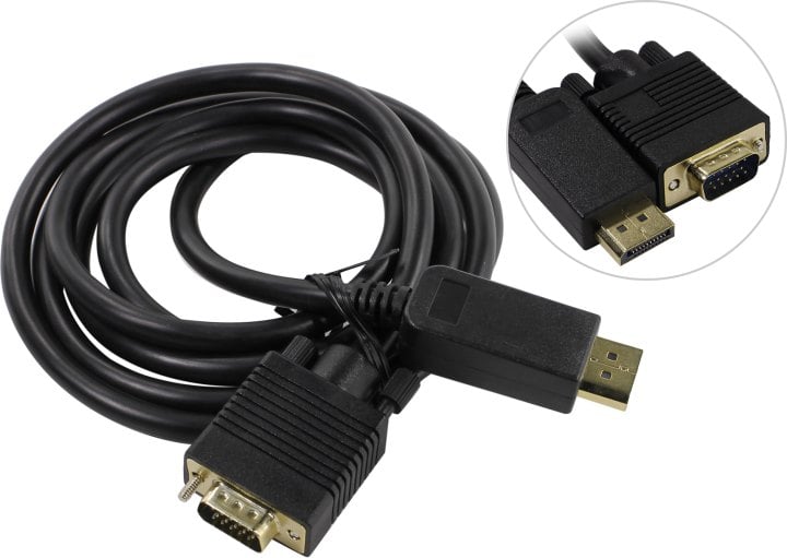 Cablexpert <CCP-DPM-VGAM-6> Кабель-адаптер DisplayPort(M) ->  VGA (15M) 1.8м