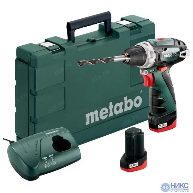 600079550 Дрель-шуруповерт Metabo  PowerMaxx  BS  аккум. патрон:быстрозажимной