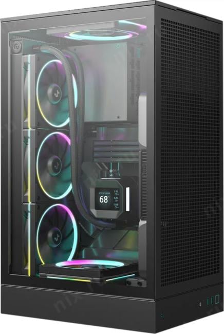 Minitower Deepcool CH270 <R-CH270-BKNGM0-G-1> Black  MicroATX без БП