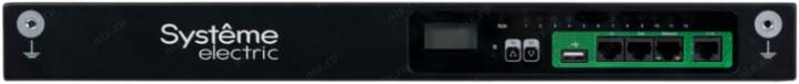 SYSTEME ELECTRIC UP7921 БРП Uniprom, управляемый, 1U, 240В, 1Ф, 16A, 10xC13 2xC19, 2м  кабель, IEC320 C20