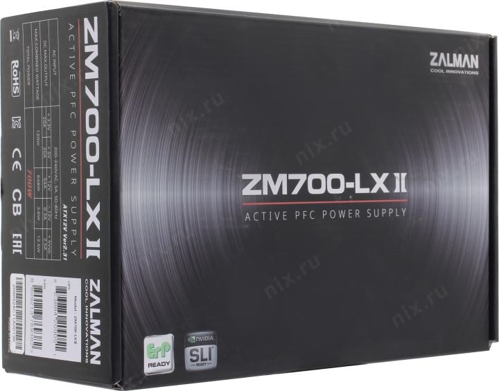 Блок питания Zalman ZM700-LX II  700W ATX (24+2x4+4x6/8пин)