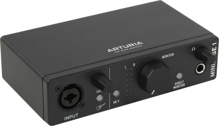 Аудиоинтерфейс Arturia MiniFuse 1 Black, 1in/2out, USB-C