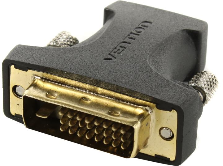 Адаптер-переходник Vention DVI 24+1 M/ HDMI 19F Двунаправленный