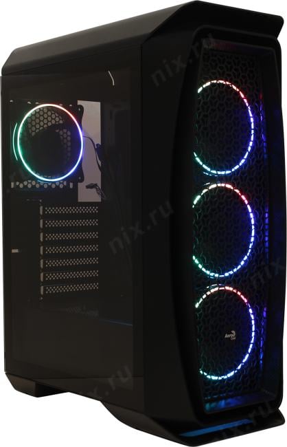 Miditower Aerocool <Aero One  Eclipse-G-BK-v1>  ATX  без БП