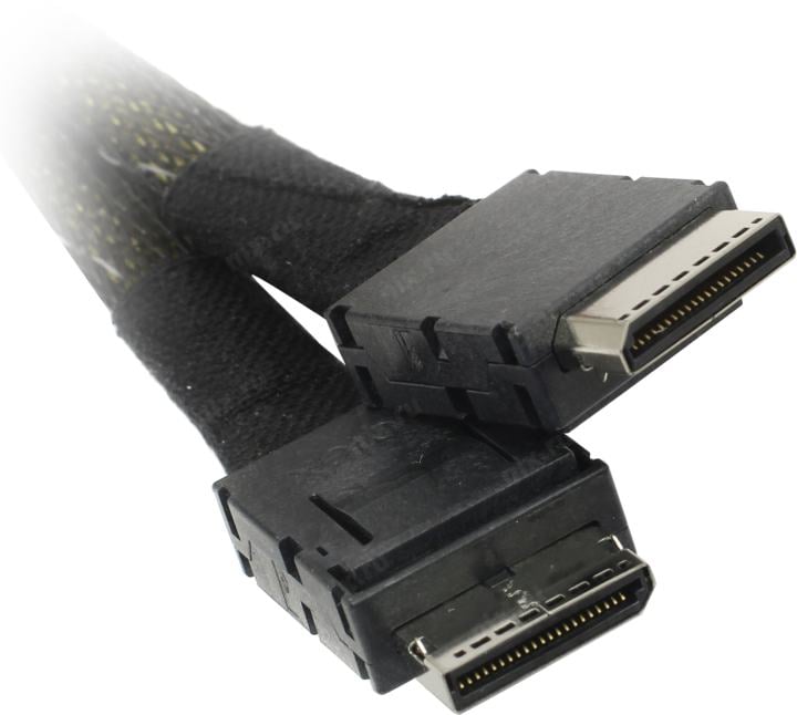 Кабель данных Supermicro - Oculink, OCuLink (SFF-8611) -> OCuLink (SFF-8611), 0.65 м, CBL-SAST-0819