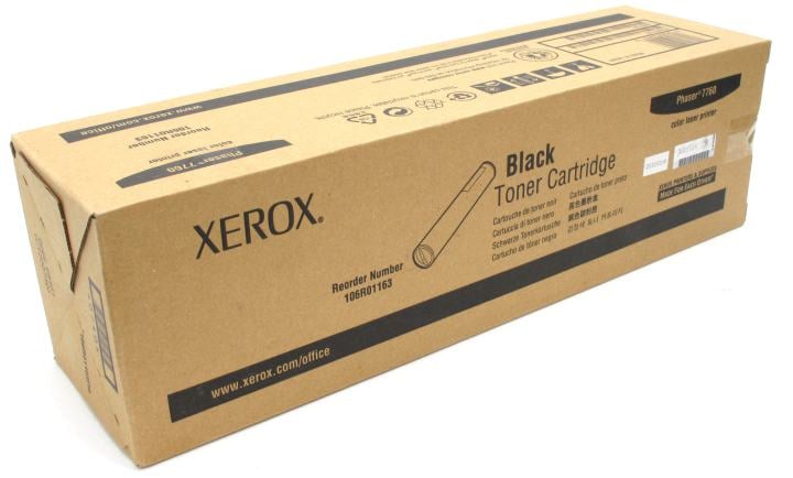 Тонер-картридж Xerox - Phaser 7760, Лазерный, Черный, 32000стр, 106R01163