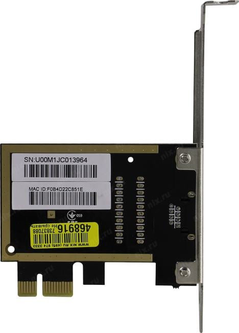 D-Link <DGE-560T /D1A> (OEM) Карта  PCI-Ex1  1000Mbps