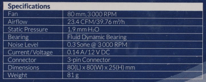 Arctic <ACFAN00153A> P8 Value Pack (3пин, 80x80x25мм, 3000об/мин, уп  5  шт)