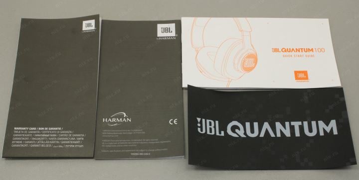 Наушники с микрофоном JBL Quantum 100 <Black> (шнур 1.2м, с  регулятором громкости) <JBLQUANTUM100BLK>